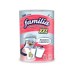 Полотенца бумажные Familia 2сл  1рул XXL