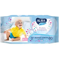 AURA салфетки влажные д/детей Ultra comfort 60шт(24)