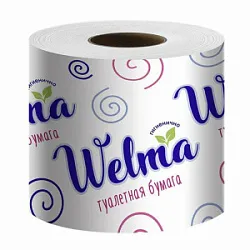 Туалетная бумага Welma эконом с втулкой 