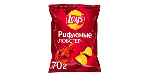 Чипсы Лейз рифл. лобстер 70г