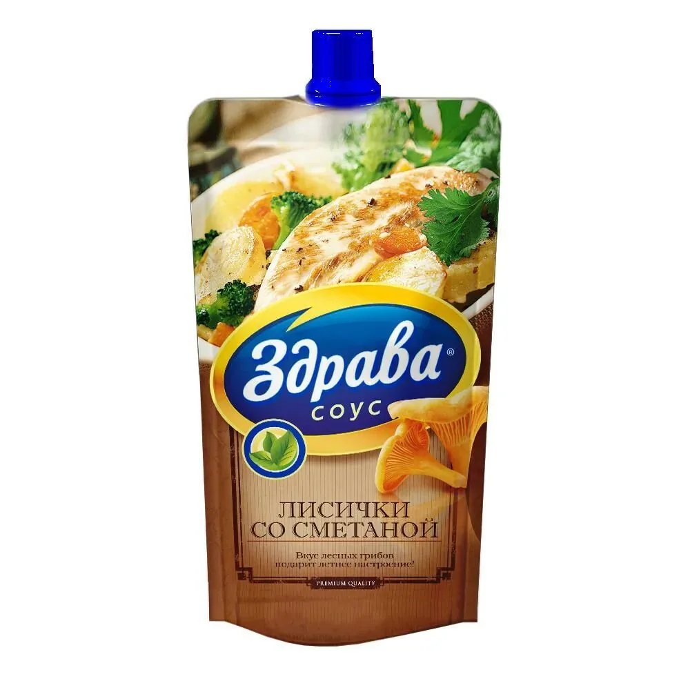 Соус Лисички со сметаной 42% 25г Здрава