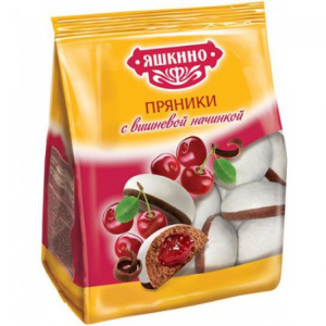 Пряники Яшкино с вишневой начинкой 350г. КДВ