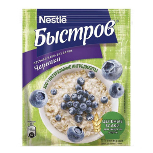 Каша Быстров Овсяная черника 40г