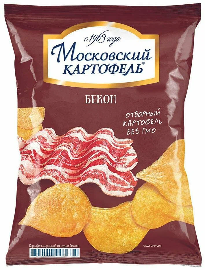 Чипсы Московский картофель бекон 60г