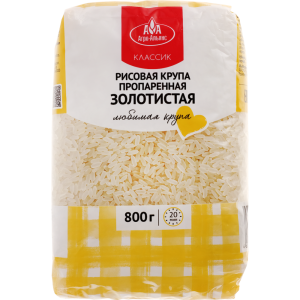 Крупа Рис пропаренный 800г Агро-Альянс