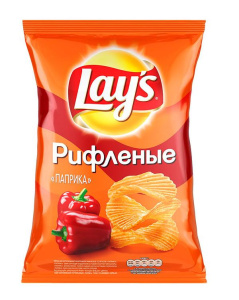 Чипсы Лейз рифл. паприка 140г
