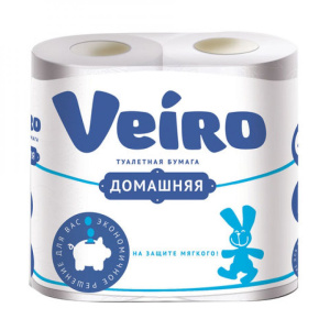 Туалетная бумага Veiro 2-х сл. Домашняя 4рул