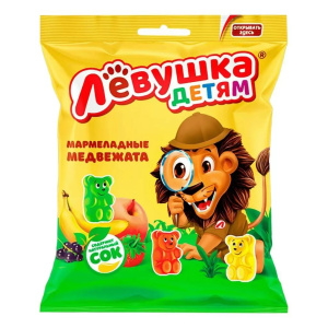 Мармелад Левушка детям Медвежата 70г