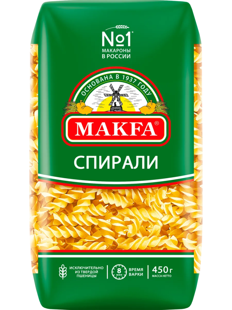 Макаронные изделия Макфа Спираль 450г
