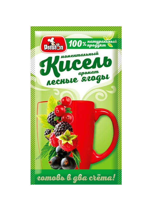 Кисель моментальный лесные ягоды 30гр Preston