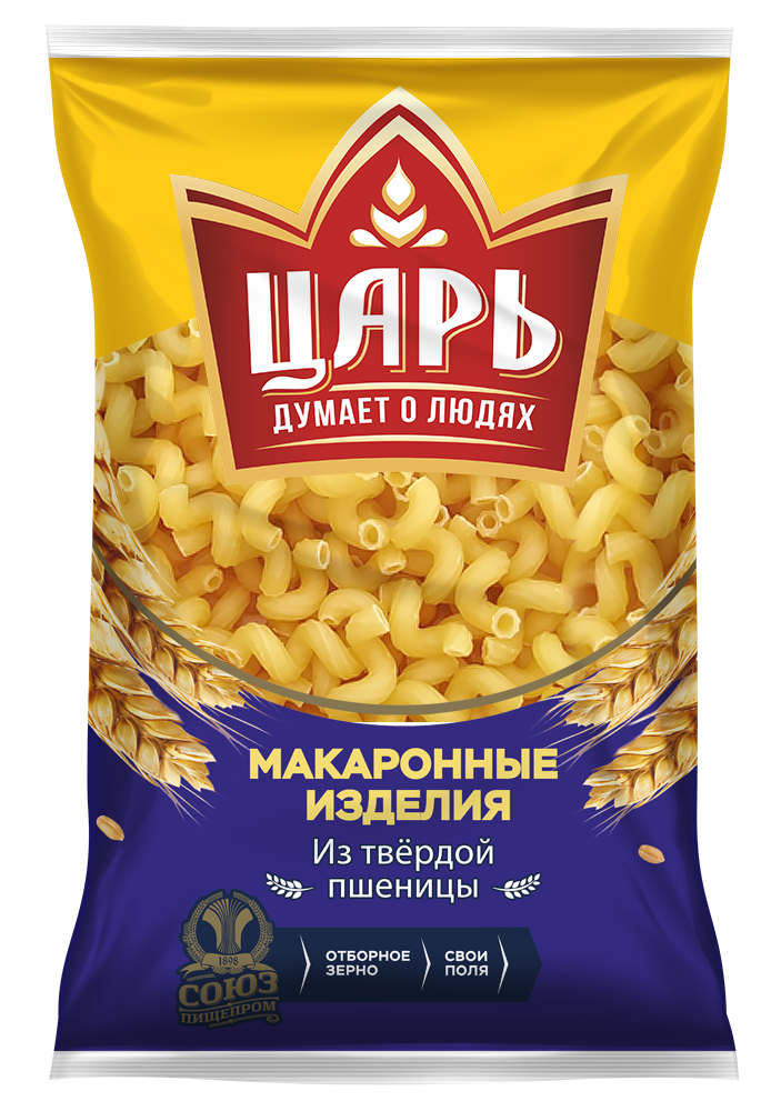 Макаронные изделия Виток большой Царь гр А 400г Союзпищепром