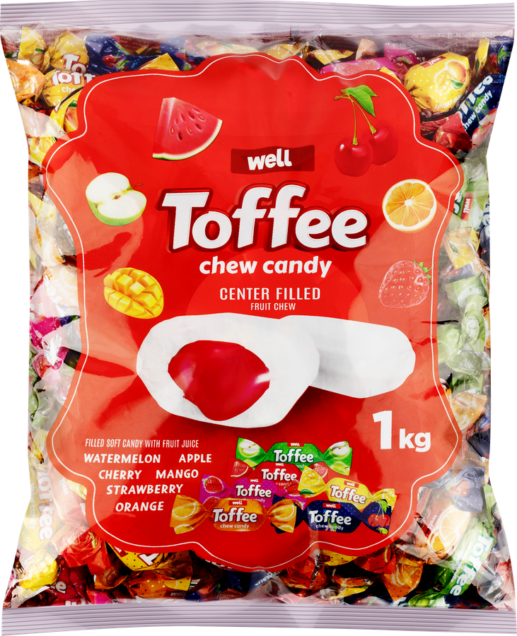 Конфеты жевательные Toffee ассорти 1000г