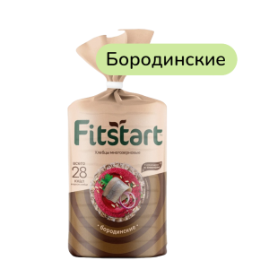 Хлебцы многозерновые FITSTART Бородинские 90г Мистраль