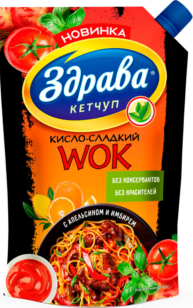 Кетчуп Здрава Кисло-сладкий WOK 350г