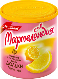 Мармелад Мармеландия Дольки лимонные 250г Ударница