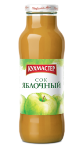 Сок Яблочный осветл. 0,68л КУХМАСТЕР