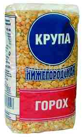 Крупа Горох колотый 750г фас. Нижегородская