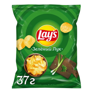Чипсы Лейз зеленый лук 37г