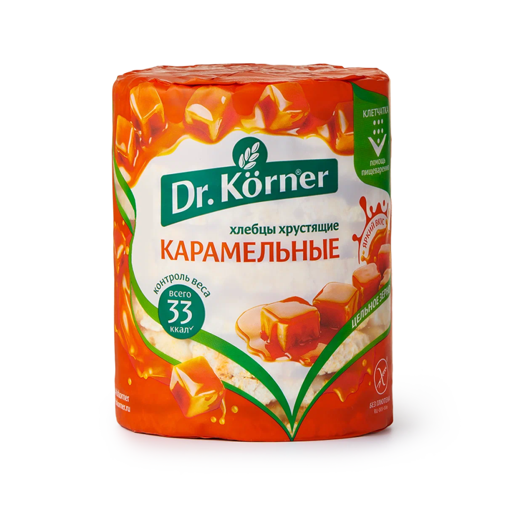 Хлебцы Кукурузно-рисовые карамельные  90г