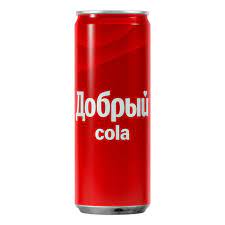 Лимонад Добрый Кола 0,33л ж/б