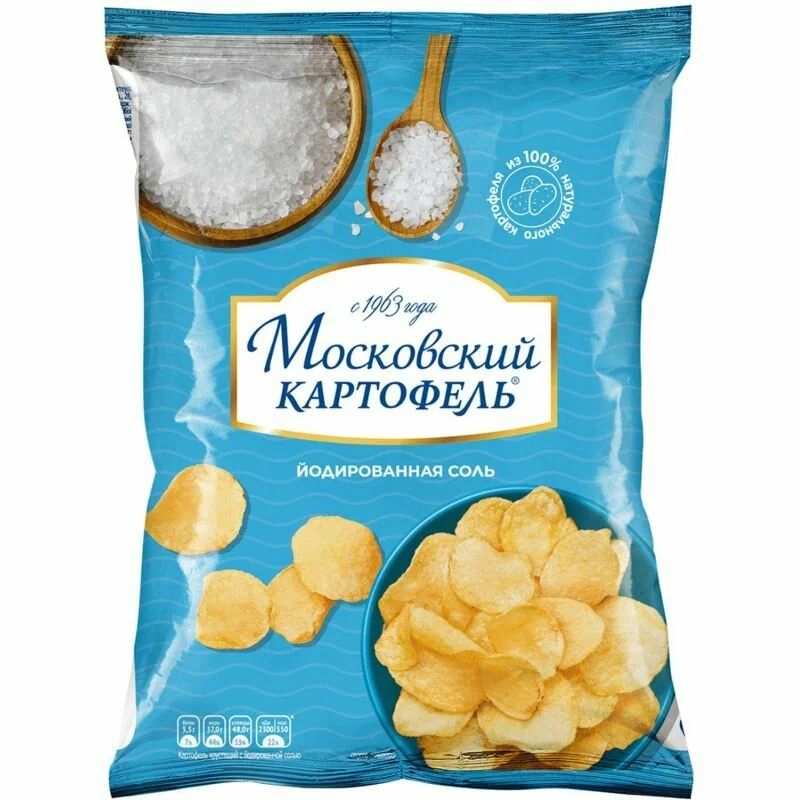 Чипсы Московский картофель йод.соль 60г
