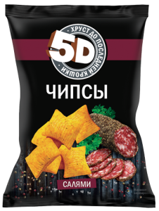Пшеничные чипсы 5D со вкусом салями 90г