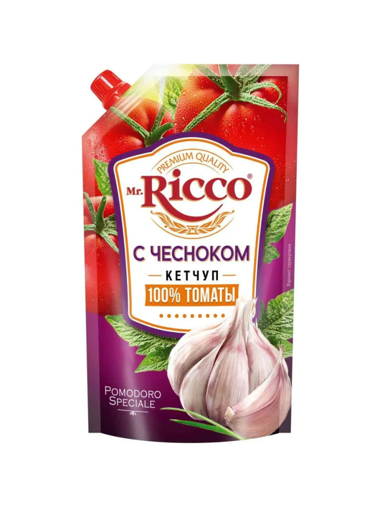 Кетчуп Mr.Ricco с чесноком 300мл ДПДЗ