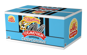 Семечки От Мартина отборные Полосатые супер соленые 150г