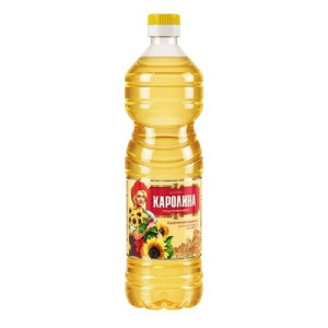 Масло подсолнечное р/д Каролина 0,8л