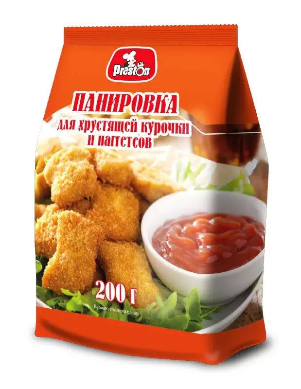 Панировка для хрустящей курицы и наггетсов 200г Preston