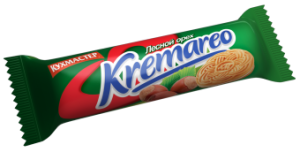 Печенье Кухмастер KREMAREO сахарное с ореховой начинкой 100г