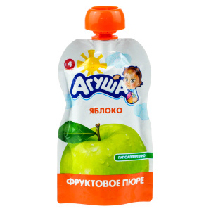 Пюре фр. Агуша Ябл. 90г пауч-пак