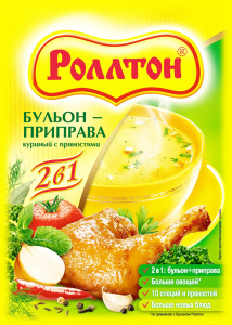 Бульон-приправа куриный с пряностями Роллтон 100г