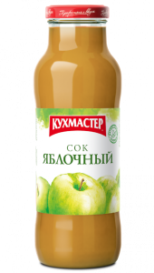 Сок Яблочный с мяк. 0,68л КУХМАСТЕР
