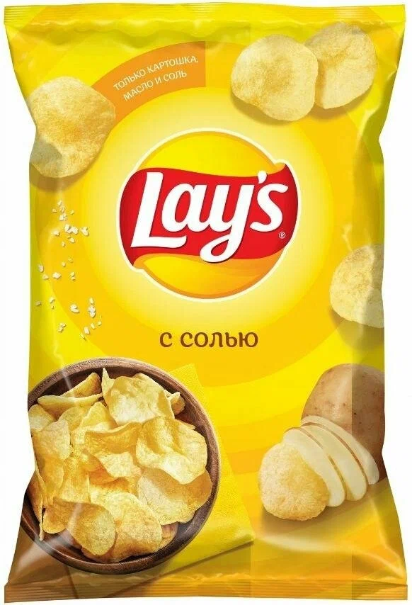 Чипсы Лейз натуральный соль 140г