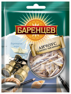Рыбка Анчоус-столефорус тушка потрош Баренцев 20г БМ209