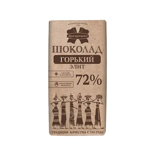 Шоколад Коммунарка горький элифт крафт (72%) 75г