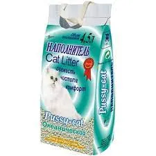Наполнитель Океанический Pussy-Cat 4,5л зеленый пакет