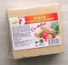 Вафли Клубника со стевией 120г СахарОFF