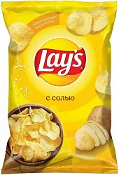 Чипсы Лейз натуральный соль 140г