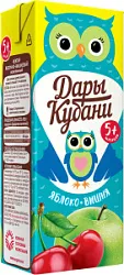 Нектар Дары Кубани яблочно-вишневый осв.д/детей 0,2л