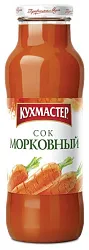 Сок Морковный с мяк. 0,68л Кухмастер