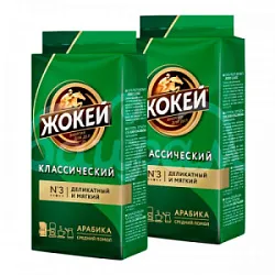 Кофе мол.Жокей Классический нат.жареный 250гр в/у 268