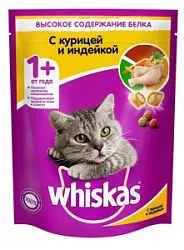 Корм для животных Вискас сух.под.паштет курица, индейка 350г