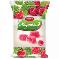 Мармелад желейный со вкусом Малины  300г  Азовская