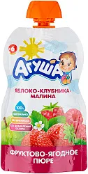 Пюре фр. Агуша ЯблКлубнМал 90г пауч-пак