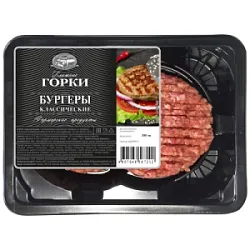 "Бургер с говядиной" из свинины охл лоток 200 г Ближние горки