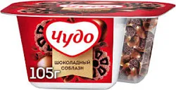 Чудо йогурт с печеньем Черный какао и злак шариками в глаз. 4,0% 105г