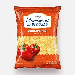 Чипсы Московский картоф.рифл.со вк.Паприки 120г