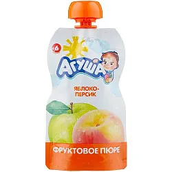 Пюре фр. Агуша ЯблПерсик 90г пауч-пак